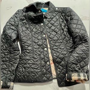 Burberry Quilted Jacket- XS size, Black, used but good condition.